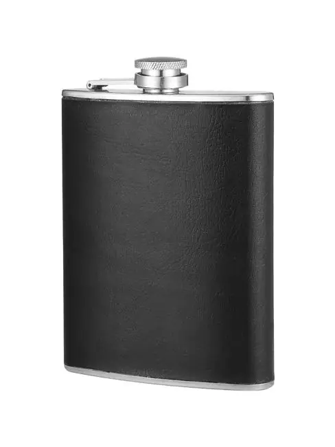 Top-Preis Flachmann - 200 ML - Leder - Bar Professional - HFL0200