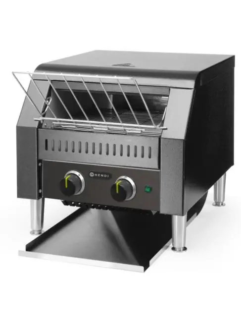 Neue Ware Durchlauftoaster – H 38,7 x 36,8 x 41,8 CM – Schwarz – Hendi – 261354