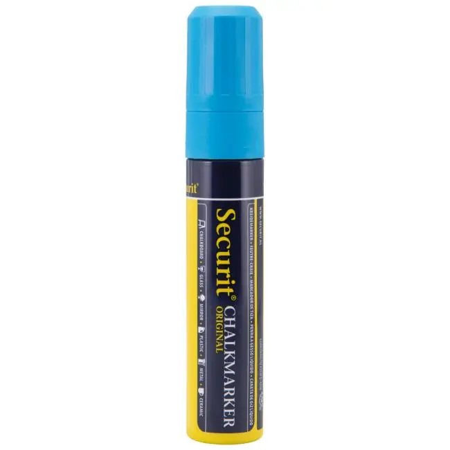 Kreidemarker - Blockspitze - Blau - 7-15 MM - Securit Super-Preis