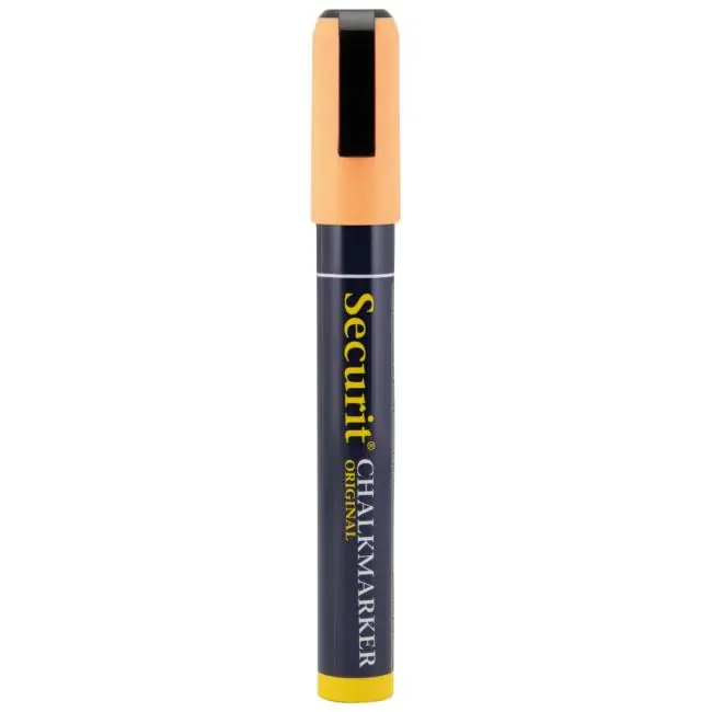 Neue Kollektion Kreidemarker - 2 Stück - gemeißelte Spitze - Orange - 2-6 MM - Securit