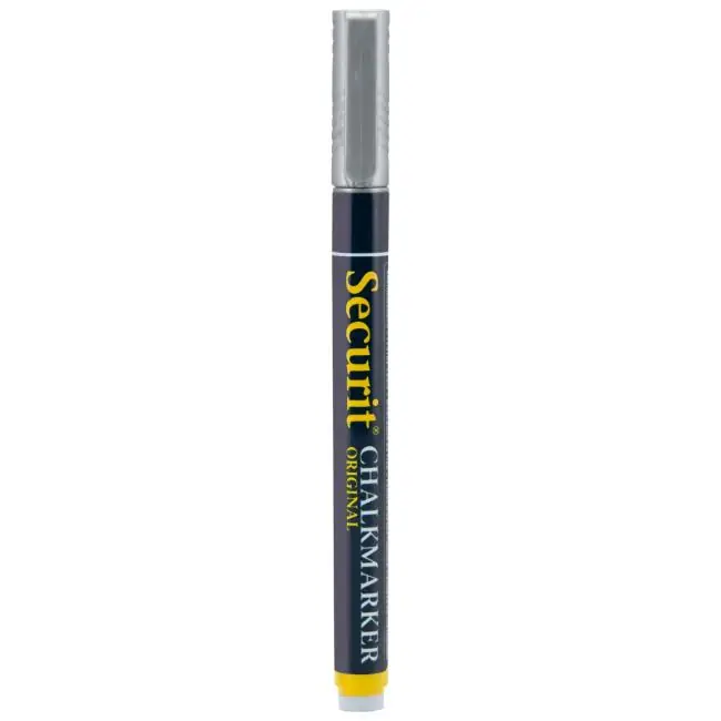 Nur Für Kurze Zeit Kreidemarker - Runde Spitze - Silber - 1-2 MM - Securit