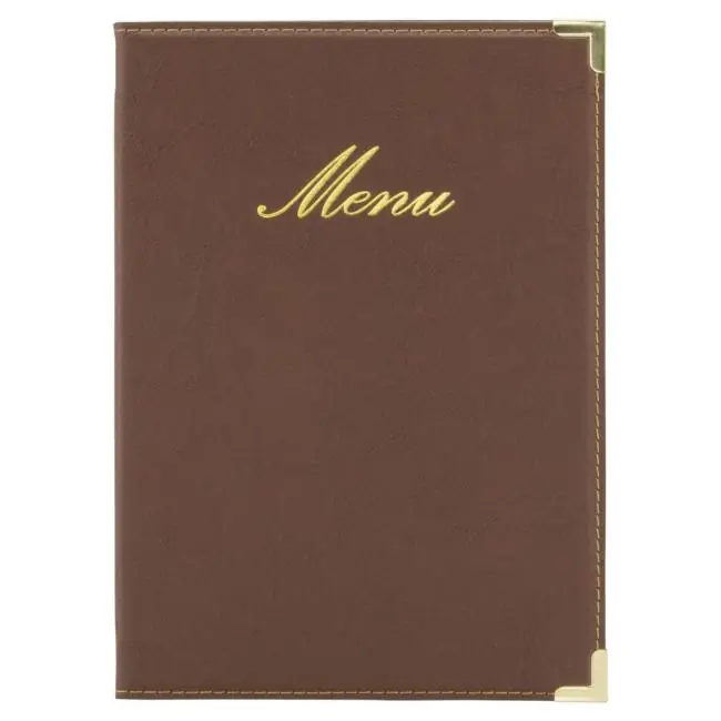 Super-Preis Menükarte Classic - A5 - Braun - Securit