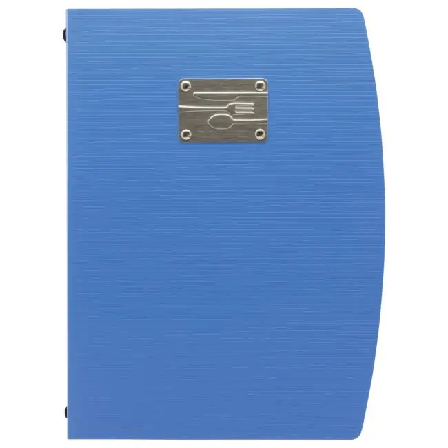 Menükarte Rio - A4 - Besteck - Design - Blau - Polypropylen - Securit Echt