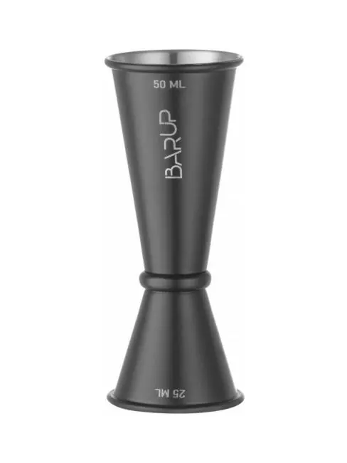 Super-Preis Messlatte - 25/50 ML - Schwarz - H 11 x Ø 4,5 CM - Hendi - 596654