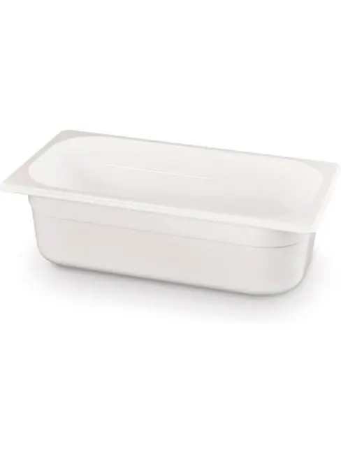 Geprüft Behälter - 1/3 GN - 4 Liter - Weiß - H 9.8 x 32.4 x 17.4 CM - Hendi - 862575
