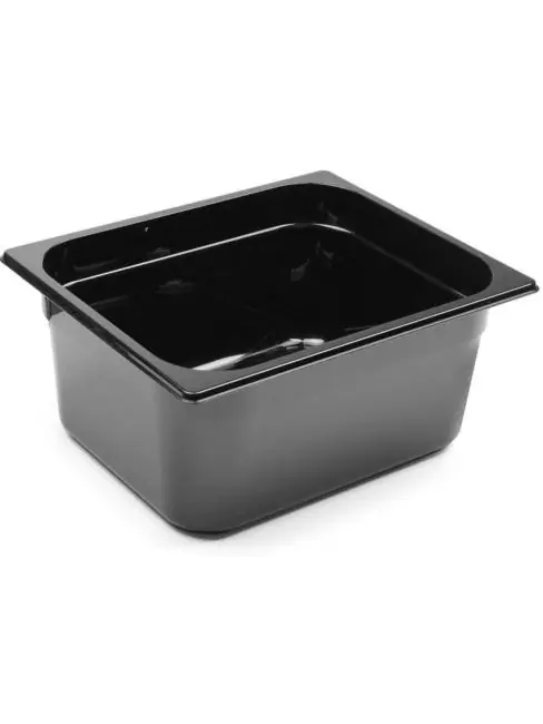 Behälter - 1/2 GN - 9,5 Liter - Schwarz - H 14,9 x 32,4 x 26,4 CM - Hendi - 862414 Echt