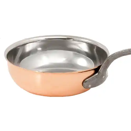 Top-Angebot Sauteuse 0,9 ltr Edelstahl Kupfer 2,5 mm Ø 160 mm H 60 mm Gusseisenstiel