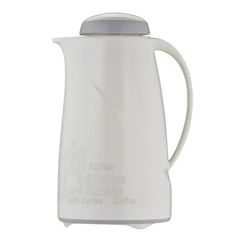 Angebot Isolierkanne WAVE COFFEE BREAK 1 ltr weiß Vakuum-Hartglas Drehverschluss H 252 mm