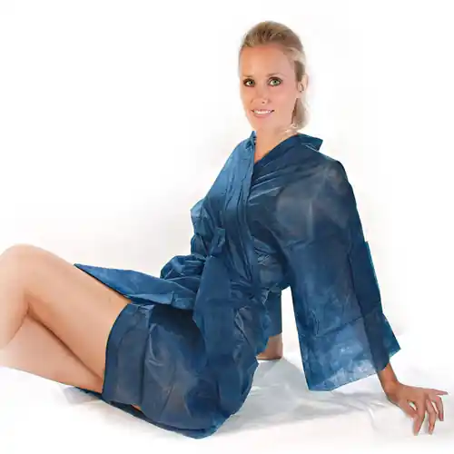 Einweg-Kimono Einweg PP-Vlies dunkelblau L 1000 mm Beliebt