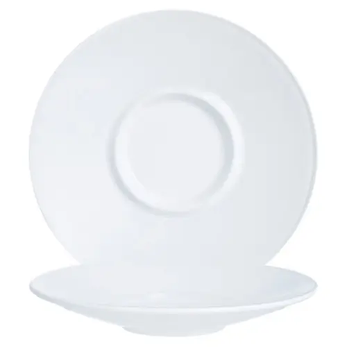 Schnäppchen Untertasse INTENSITY WHITE Hartglas Ø 154 mm passend für Obertasse 250 ml