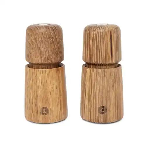Pfeffermühle Salzmühle STOCKHOLM 2er-Set Holz Eiche H 110 mm Sichere Zahlung
