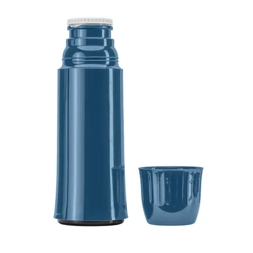 Isolierflasche 0,5 ltr taubenblau Drehverschluss Preis Gesenkt